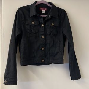Black denim jacket